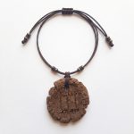 Colgante de Barro Pintadera Podomorfos