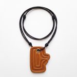 Colgante de Cuero Pintadera Recipiente