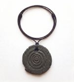 Colgante de Barro Negro Pintadera Espiral