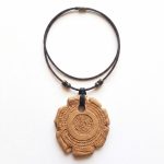 Colgante de Barro Pintadera Círculo